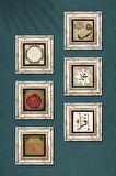 İslami Taş Duvar Tablosu Çerçeveli Duvar Dekoru 6 Parça Tablo Seti Wall Art