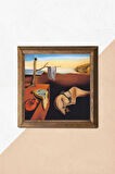 Salvador Dalí Belleğin Azmi Taş Duvar Tablosu Ahşap Çerçeveli Duvar Dekoru Wall Art 25x25cm