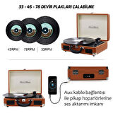 T310CH Şarj Özellikli Plak Çalar 33-45-78 Devir