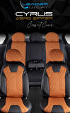 Opel Corsa E Lüx Deri Detaylı Oto Koltuk Kılıfı Ön Arka Takım Cyrus TARÇIN