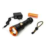 Powerdex PD-6682 15Watt Süper LED Profesyonel Şarjlı El Feneri
