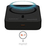 POWERWAY 10.000MAH PD15W MAGSAFE KABLOSUZ WİRELESS TAŞINABİLİR ŞARJ CİHAZI SİYAH 