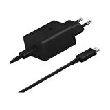 Samsung 45W Pd Şarj Cihazı Takımı EP-T4510X Type-C Süper Hızlı Şarj Cihazı Siyah