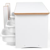 3 Çekmeceli Oyun, Aktivite, Etkinlik Masası, Beyaz-Beyaz, 18mm MDF