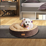 Peluş Minderli Küçük ve Orta Irk Kedi Köpek Yatağı 62x65 cm