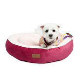 Peluş Minderli Küçük ve Orta Irk Kedi Köpek Yatağı 62x65 cm - Pem