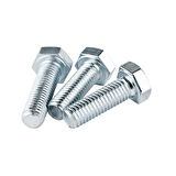 Çelik Cıvata 6X12 DIN933 Beyaz 10 Adet 8.8 Altıköşe