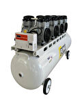 PUMA SESSİZ YAĞSIZ PİSTONLU KOMPRESÖR - 200 Lt - 6 HP - 8 Bar - Hava Üretimi: 800 Lt/dk. - 220 Volt