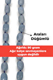 İri Taşlı Akuamarin Kolye Fonksiyonel Ayarlanabilir Tasarım 458-3