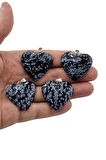 Kartanesi Obsidyen Kalp Kesim Kolye 310-5