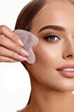 Pembe Kuvars Gua Sha Yüz Yogası, Masaj Taşı 530G