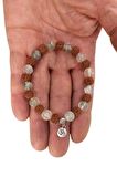 Rudrakşa, Kristal Kuvars Bileklik Ohm Sembollü Rudraksha 414-4