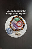 Hayat Ağacı Enerji Yükleyici Beyaz Selenit Yuvarlak Plaka 59HYS