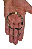 Ocean Jasper Doğal Taş Bileklik Makrome Ayarlı 633-2