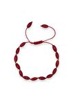 Oval Kesim Mercan Bileklik Makrome Ayarlı 328-2
