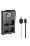 Canon LP-E6 USB İkili Şarj Cihazı