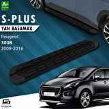 S-Dizayn Peugeot 3008 S-Plus Siyah Yan Basamak 183 Cm 2009-2016 A+ Kalite