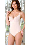 Kadın Ten Dikişsiz Slip Askılı Body Korse