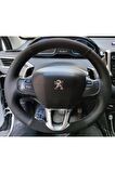 Peugeot 208 Araca Özel Direksiyon Kılıfı (NOKTALI-NUBUK)