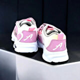KIZ ÇOCUK PEMBE GÜNLÜK RAHAT BASKILI SNEAKER