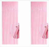 2 ADET PEMBE ARKA FON PERDE