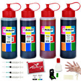 Perfection Hp Deskjet 3720 3730 3732 Yazıcı 304xl Mürekkep Dolum Seti Aparatlı Solüsyonlu 4x500 Gr