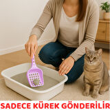 Beylini Kedi Kumu Küreği Plastik Kare Delikli Kolay Temizlenebilir Asılabilir Saplı Kürek Evcil Hayvan Kum Temizleme Küreği 8X24 cm