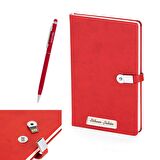 İsme Özel Usb Kilitli Defter İsme Özel Kalem Hediye