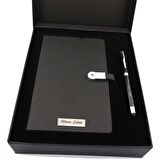İsme Kişiye Özel 16 gb Usb'li Defter Dokunmatik Roller Kalem Seti
