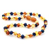 Pigado Gerçek Çok Renkli Damla Kehribar Bebek Diş Kolyesi