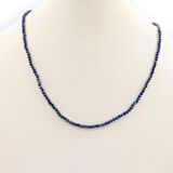 Pigado Fasetalı Lapis Lazuli Taşlı Kolye