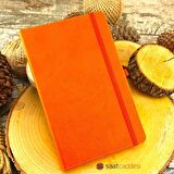 Termo Deri Defter Turuncu + Metal Roller Kalem Hediyeli