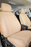 Honda CR-V Lüx Deri OTO KOLTUK KILIFI Ön Arka Takım Set EXCLUSİVE BEJ 97-18