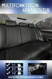 
Alfa Romeo 156 Lüx Deri OTO KOLTUK KILIFI Ön Arka Takım Set EXCLUSİVE TAM SİYAH