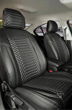 
Bmw 1 SERİSİ 116  Lüx Deri OTO KOLTUK KILIFI Ön Arka Takım Set EXCLUSİVE SİYAH BEYAZ