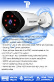 PICAM 2 Kameralı Uzay 1 İç Kamera Set 320 GB HDD Full HD Gece Görüşlü Güvenlik Kamerası Sistemi