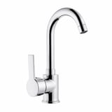 Delta Kuğu Boru Lavabo Bataryası – Tek Kollu Banyo Armatürü, Krom