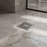 Purvex Home 10x10 Paslanmaz Metal Çerçeveli Paslanmaz Yer Süzgeci - Yandan Çıkışlı