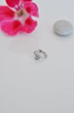 Silver Renk Halka Mini Kalpli Tragus Piercing Helix Kıkırdak Lob