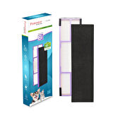 Purmed Germ-Guardian FLT4825, Lavieair Retro Model 9906 Uyumlu Mor (PET-EVCİL HAYVAN) Yedek Gerçek HEPA Filtre