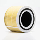 Purmed Levoit Core 300, Core 300S Air Purifier Uyumlu Hepa + Karbon Filtre - Sarı (Pet-Evcil Hayvan)