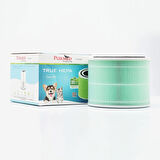 Purmed Levoit Core 300, Core 300S Air Purifier Uyumlu Hepa + Karbon Filtre - Yeşil (Toxin-Smoke)