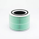 Purmed Levoit Core 300, Core 300S Air Purifier Uyumlu Hepa + Karbon Filtre - Yeşil (Toxin-Smoke)