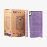 Purmed Xiaomi Smart Air Purifier 4 Lite Uyumlu Hepa + Karbon Filtre Mor