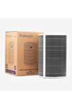 Purmed Xiaomi Smart Air Purifier PRO H Uyumlu RFID Hepa + Karbon Filtre Gri