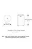 Purmed Xiaomi Smart Air Purifier PRO H Uyumlu RFID Hepa + Karbon Filtre Gri