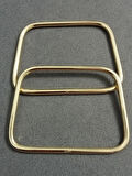 11 cm Gold Metal Dörtgen Çanta Sapı