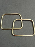 11 cm Gold Metal Dörtgen Çanta Sapı