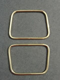 11 cm Gold Metal Dörtgen Çanta Sapı