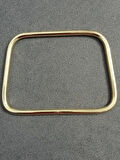 11 cm Gold Metal Dörtgen Çanta Sapı